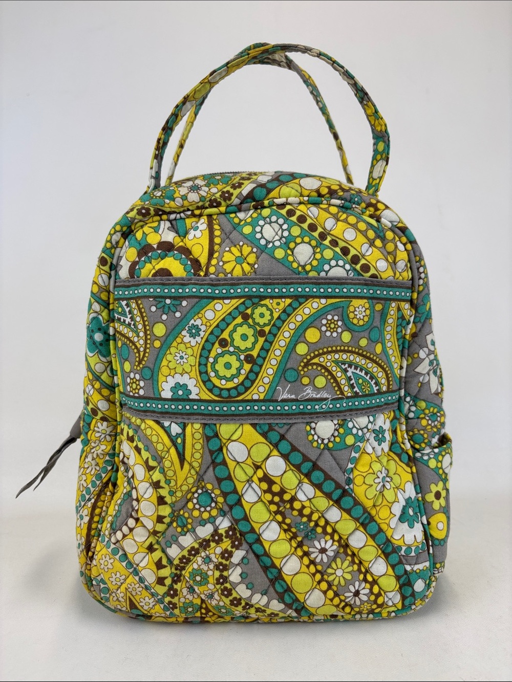 VERA BRADLEY Let's Do Lunch Bag in Lemon Parfait Pattern